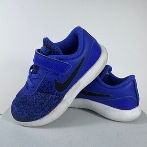 Nike Flex Contact TDV Toddler Boys Running Shoes Racer Blue Black 917935-402 10C